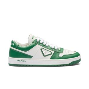 NWT Prada Downtown Leather Sneakers in Green Size EU 37.5 US 7.5